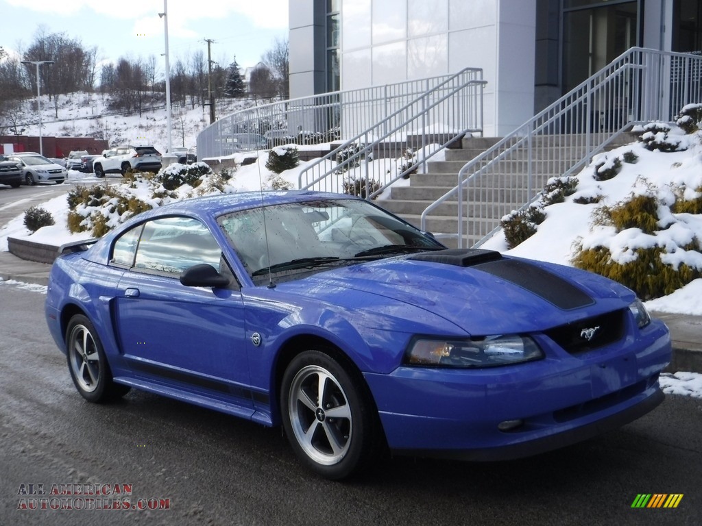 2004 Mustang Mach 1 Coupe - Azure Blue / Dark Charcoal photo #1