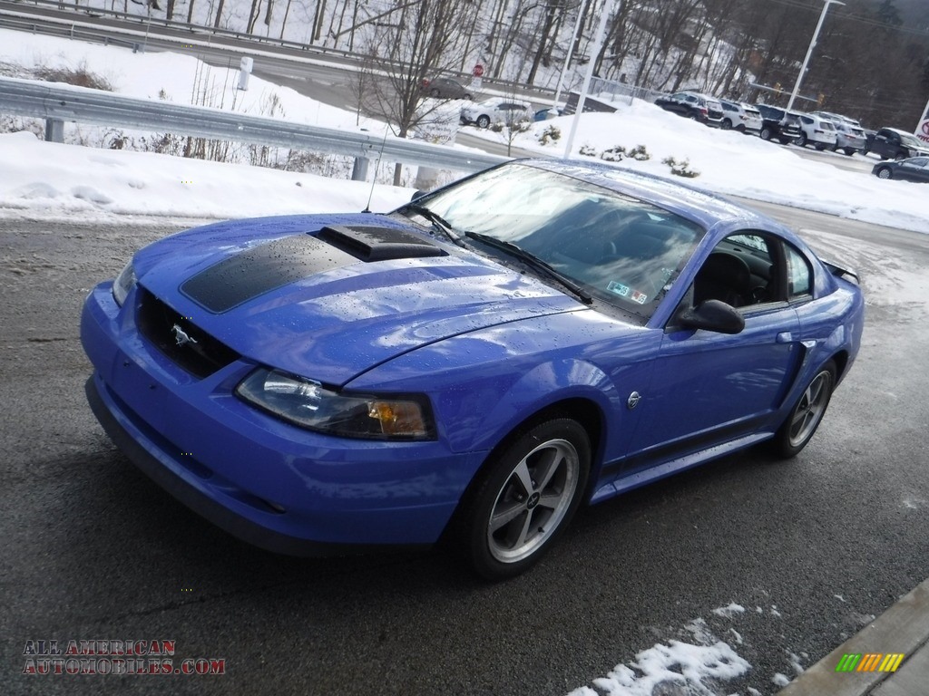 2004 Mustang Mach 1 Coupe - Azure Blue / Dark Charcoal photo #15