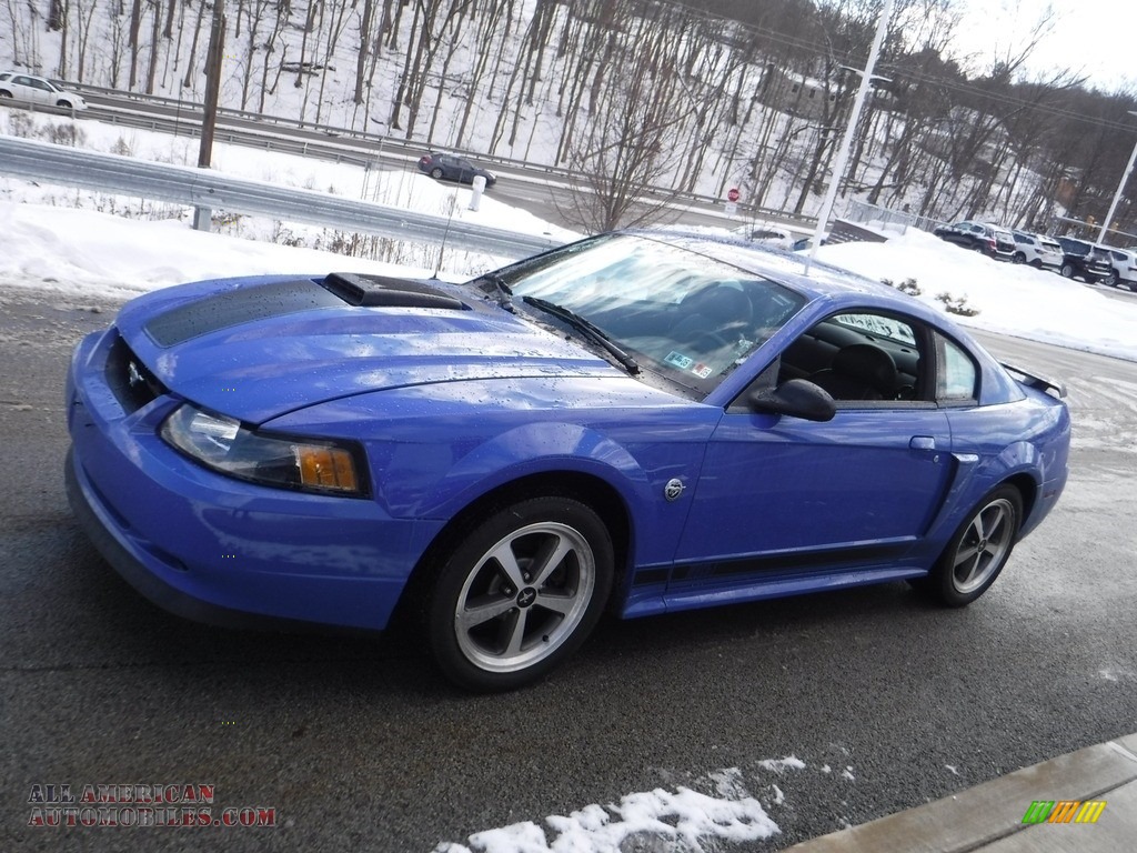 2004 Mustang Mach 1 Coupe - Azure Blue / Dark Charcoal photo #16