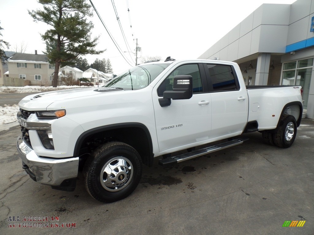 Summit White / Jet Black Chevrolet Silverado 3500HD LT Crew Cab 4x4