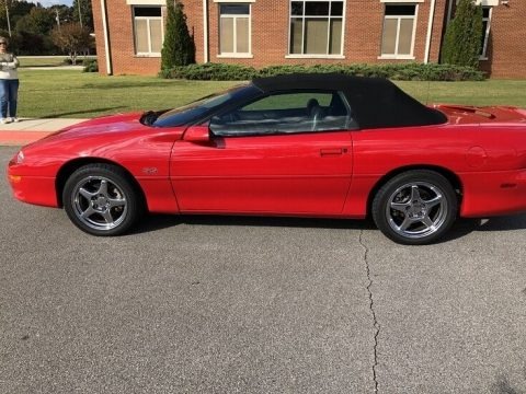 Bright Rally Red 2002 Chevrolet Camaro Z28 SS 35th Anniversary Edition Convertible