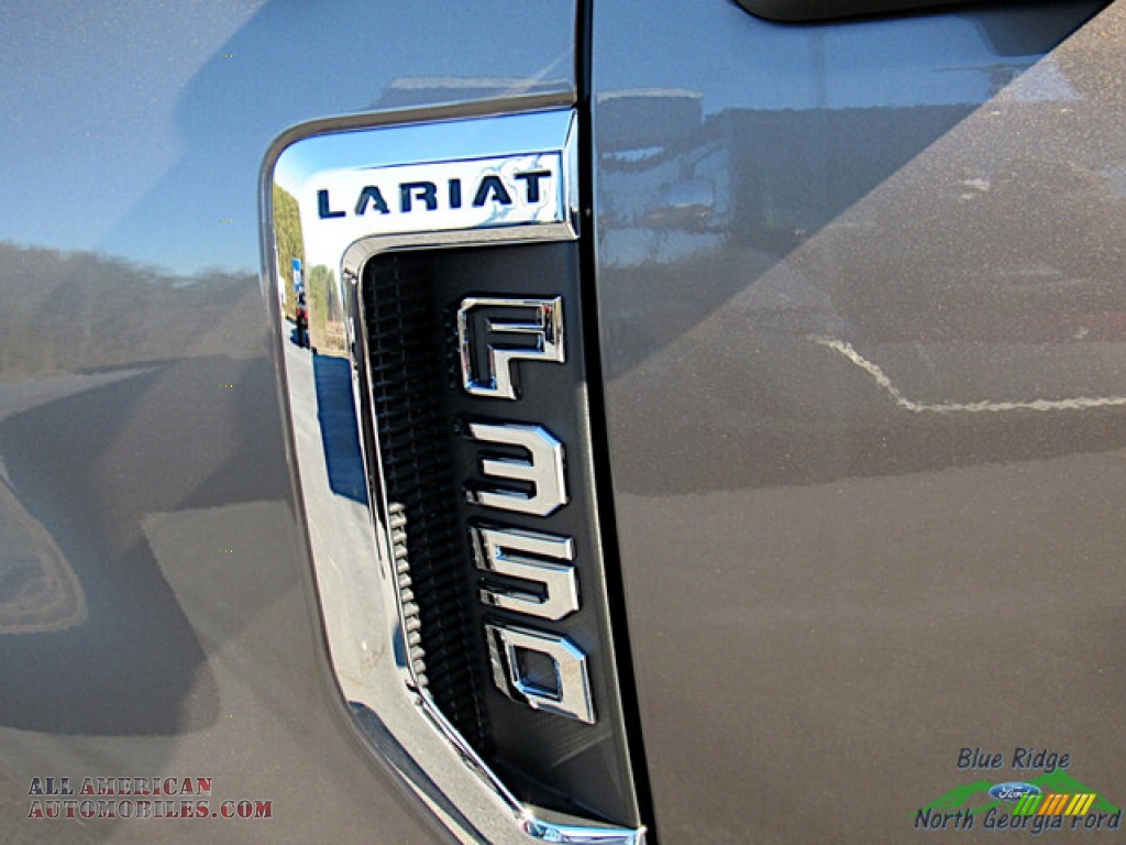 2022 F350 Super Duty Lariat Crew Cab 4x4 - Stone Gray / Black Onyx photo #30