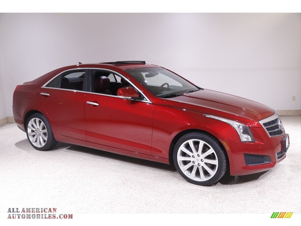 2014 ATS 2.0L Turbo AWD - Red Obsession Tintcoat / Morello Red/Jet Black photo #1