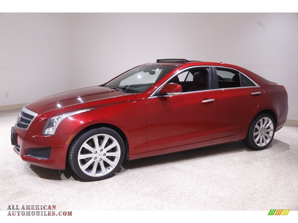 2014 ATS 2.0L Turbo AWD - Red Obsession Tintcoat / Morello Red/Jet Black photo #3