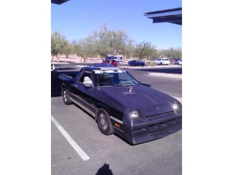 Black 1984 Dodge Rampage Shelby Clone