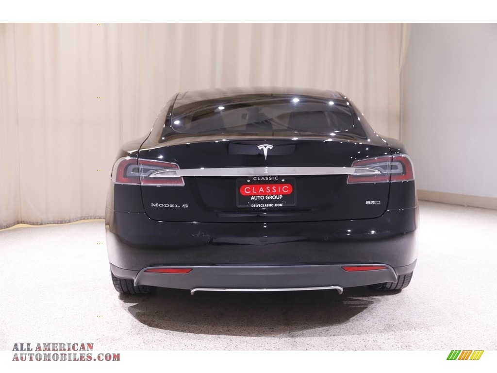 2015 Model S 85D - Solid Black / Tan photo #21