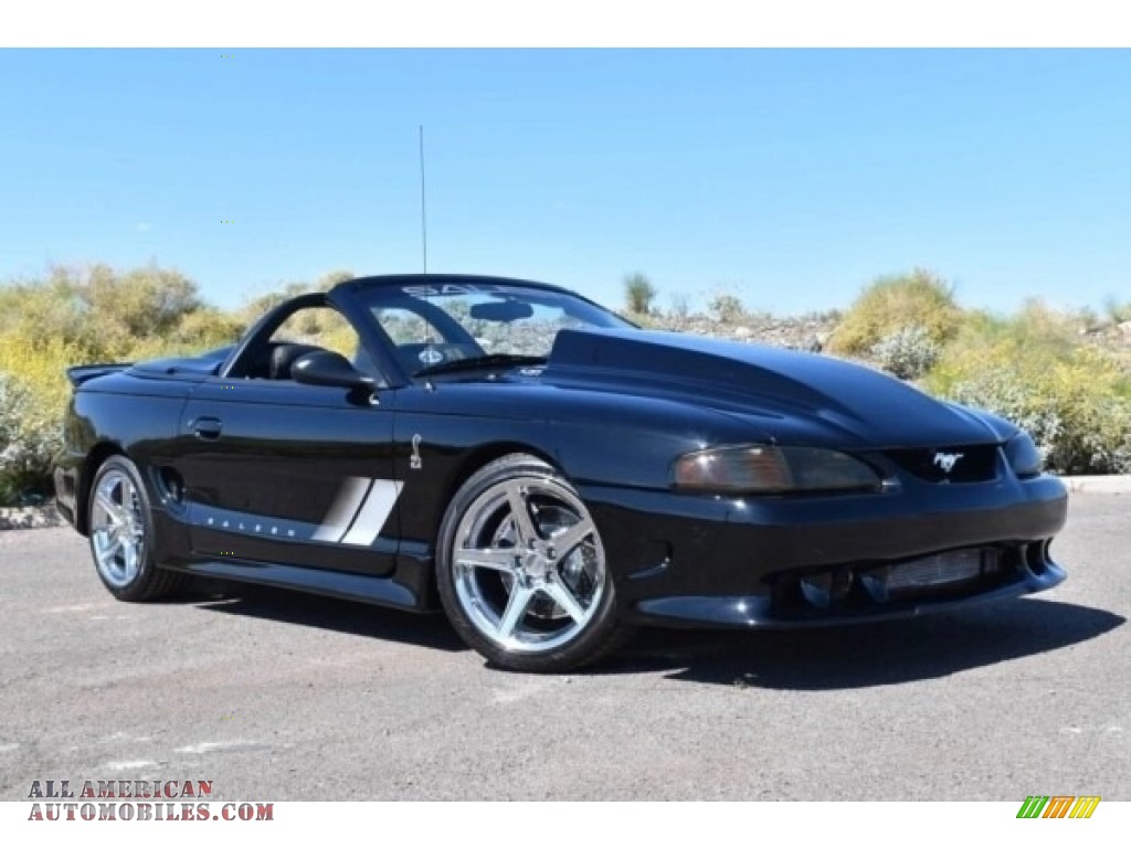 1996 Mustang Saleen S281 Convertible - Black / Black photo #1