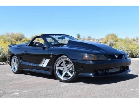 Black 1996 Ford Mustang Saleen S281 Convertible
