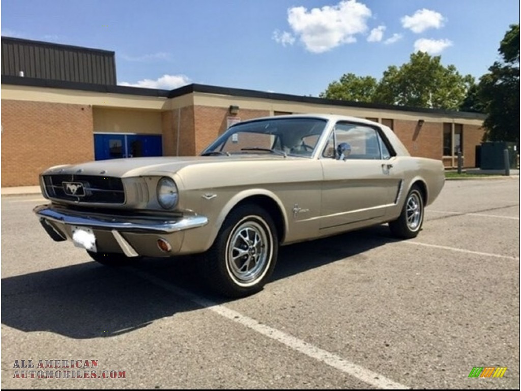 1965 Mustang Coupe - Champagne Beige / Black photo #1