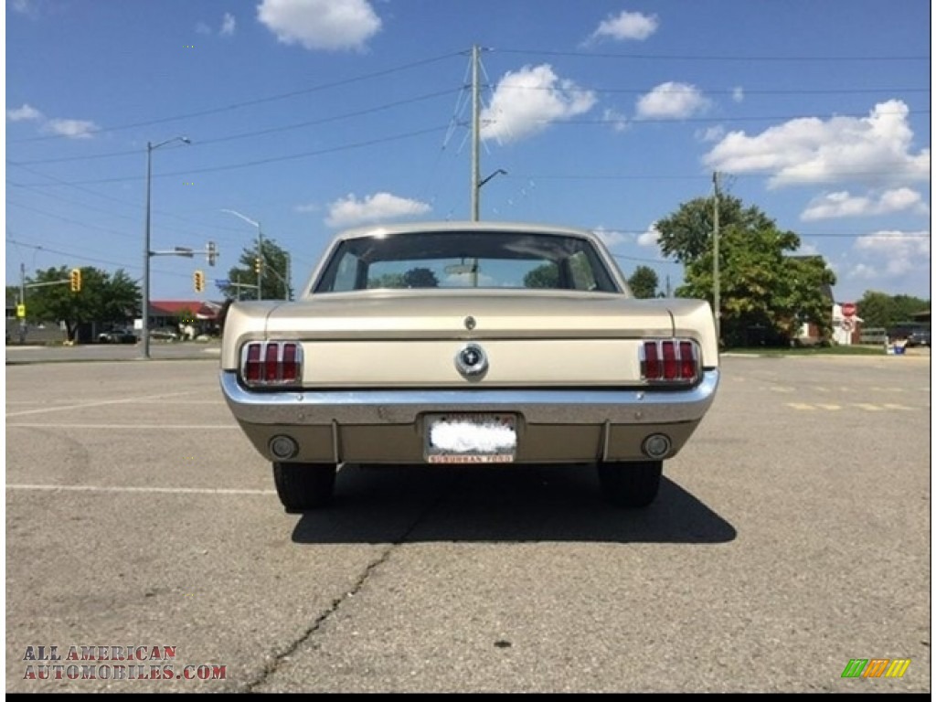 1965 Mustang Coupe - Champagne Beige / Black photo #9