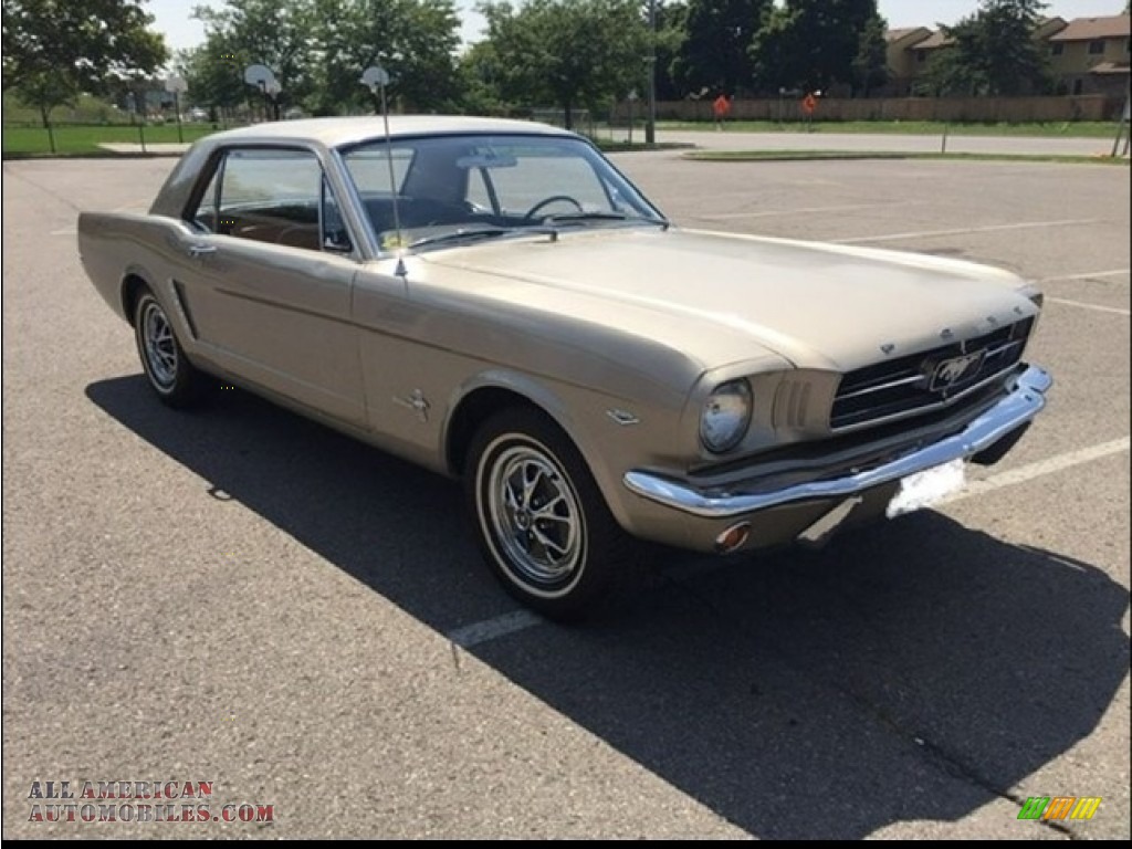1965 Mustang Coupe - Champagne Beige / Black photo #24