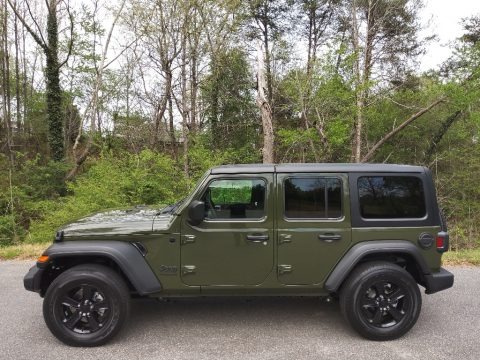 Sarge Green 2022 Jeep Wrangler Unlimited Sport Altitude 4x4