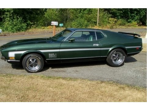 Forest Green 1971 Ford Mustang Mach 1