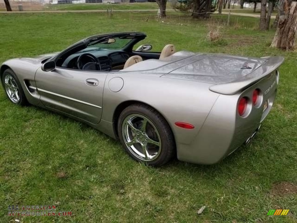 1999 Corvette Convertible - Light Pewter Metallic / Light Oak photo #7