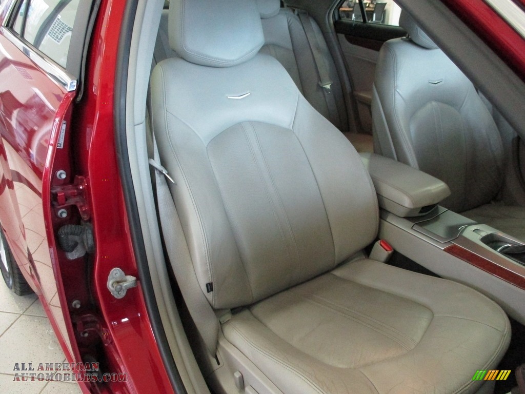 2010 CTS 4 3.0 AWD Sedan - Crystal Red Tintcoat / Light Titanium/Ebony photo #18