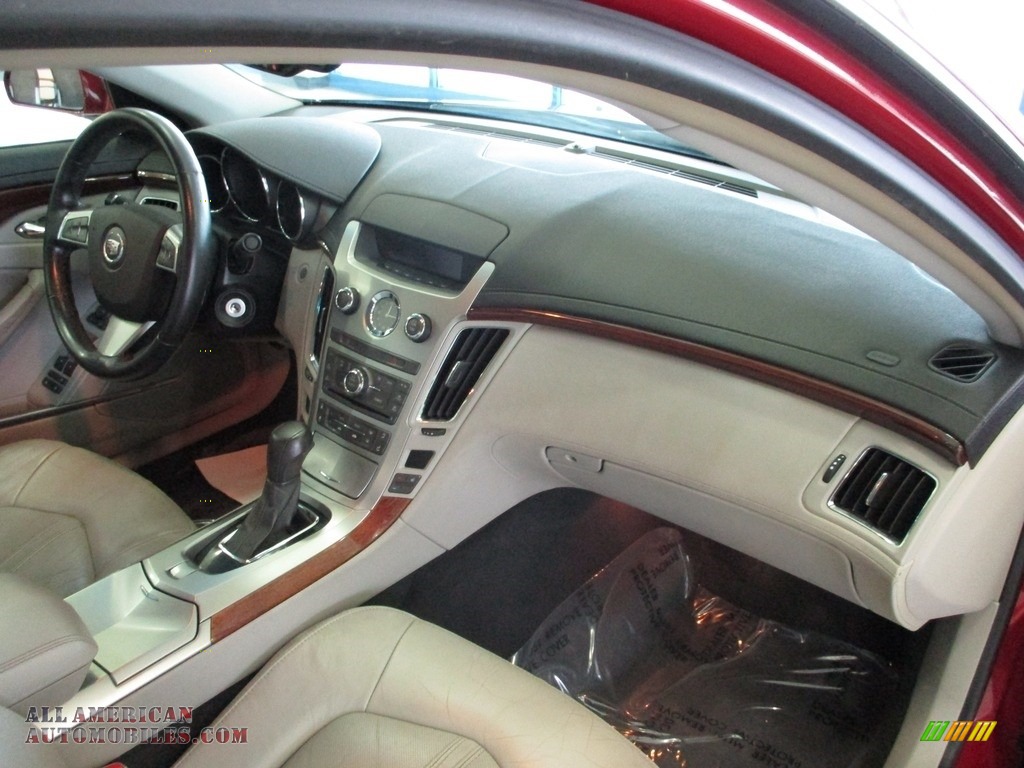 2010 CTS 4 3.0 AWD Sedan - Crystal Red Tintcoat / Light Titanium/Ebony photo #19