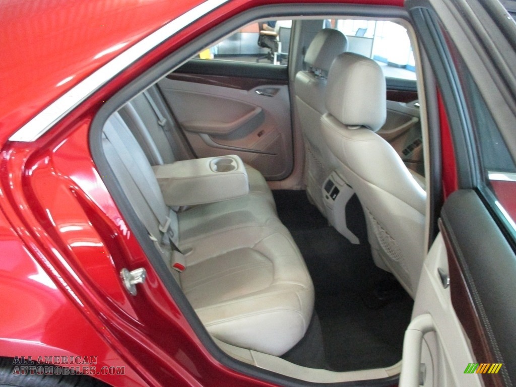 2010 CTS 4 3.0 AWD Sedan - Crystal Red Tintcoat / Light Titanium/Ebony photo #21