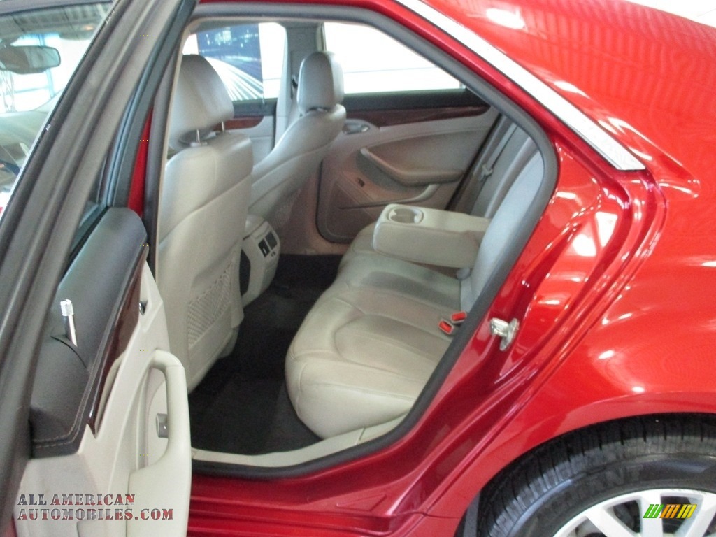 2010 CTS 4 3.0 AWD Sedan - Crystal Red Tintcoat / Light Titanium/Ebony photo #24