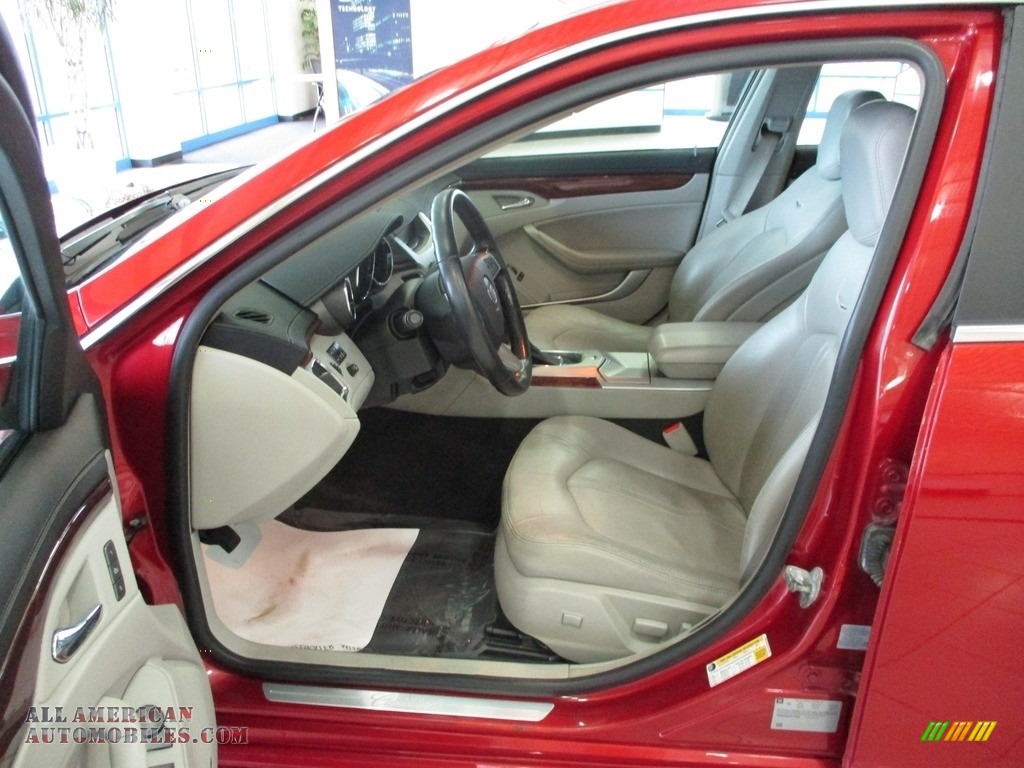 2010 CTS 4 3.0 AWD Sedan - Crystal Red Tintcoat / Light Titanium/Ebony photo #27