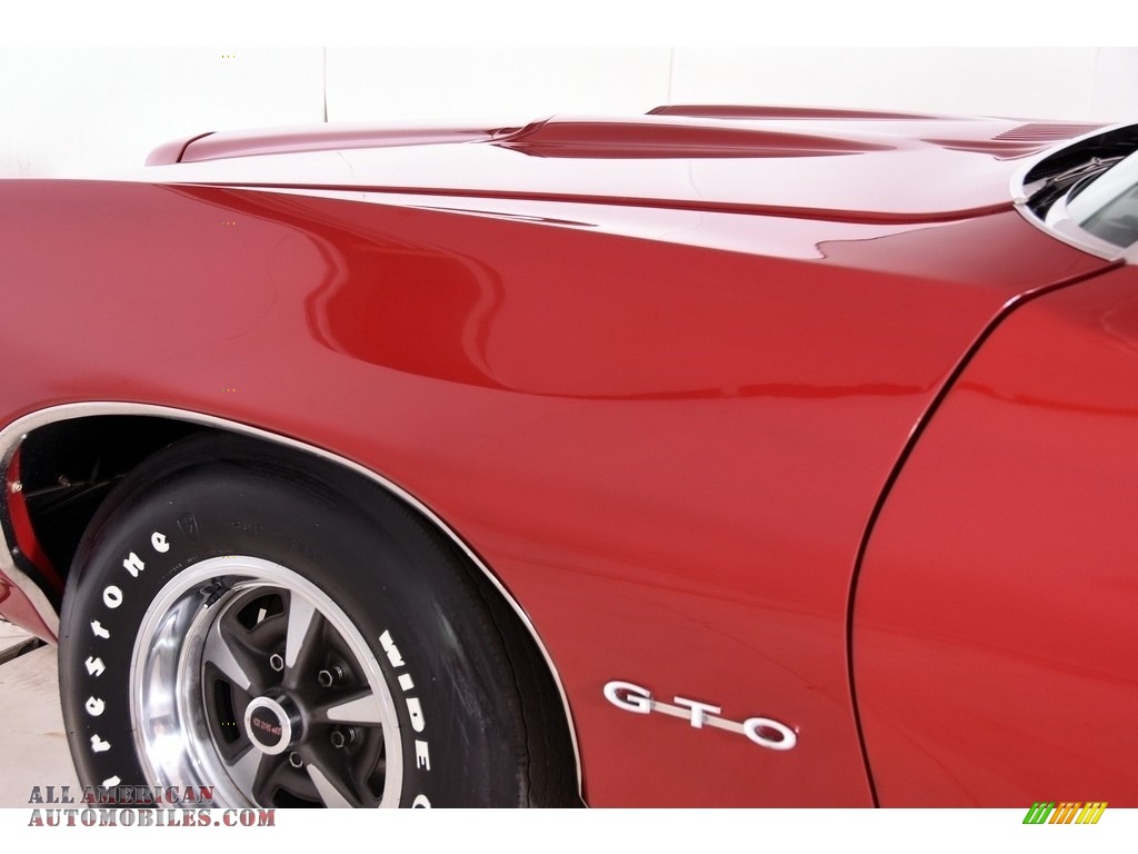 1969 GTO Convertible - Matador Red / Parchment photo #14