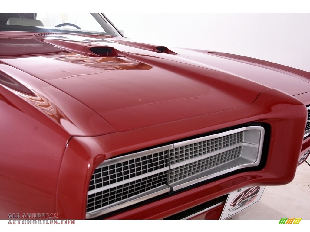 1969 GTO Convertible - Matador Red / Parchment photo #15