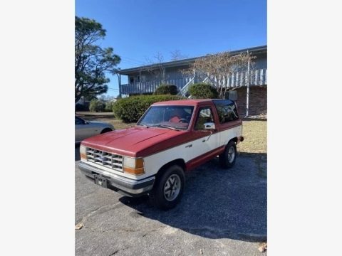 Red 1990 Ford Bronco II XLT 4x4