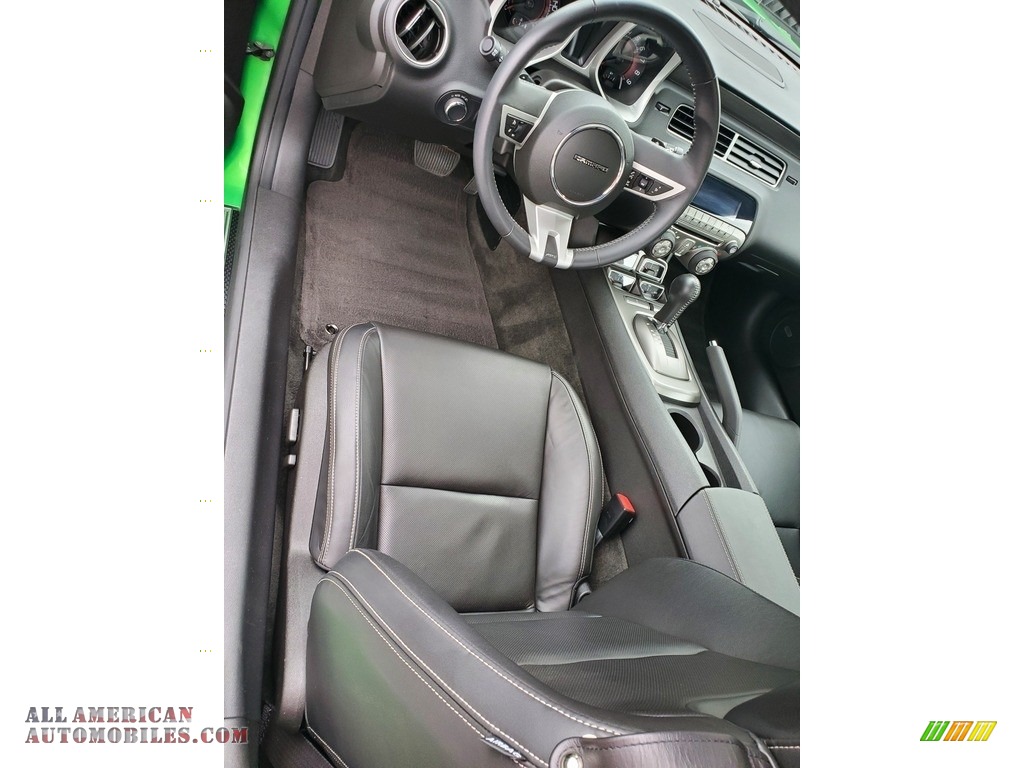 2011 Camaro SS Coupe - Synergy Green Metallic / Black photo #3