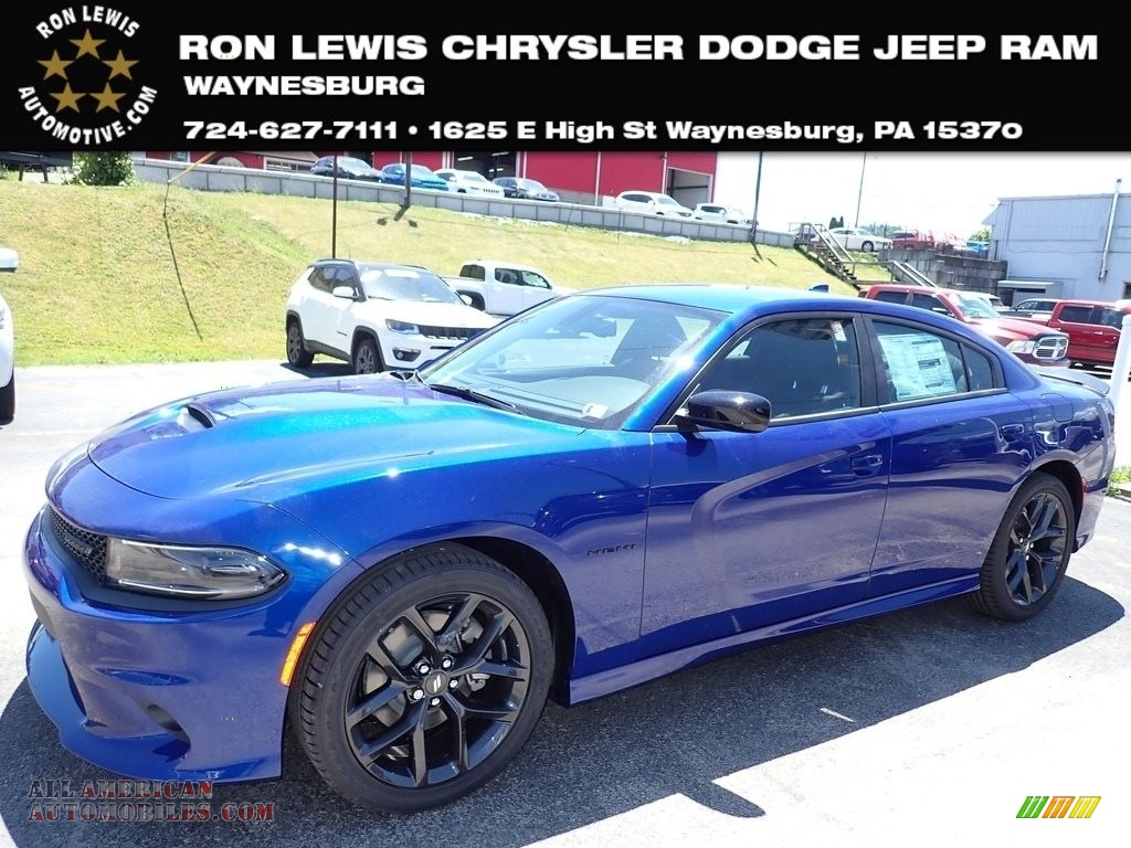 Indigo Blue / Black Dodge Charger R/T Blacktop