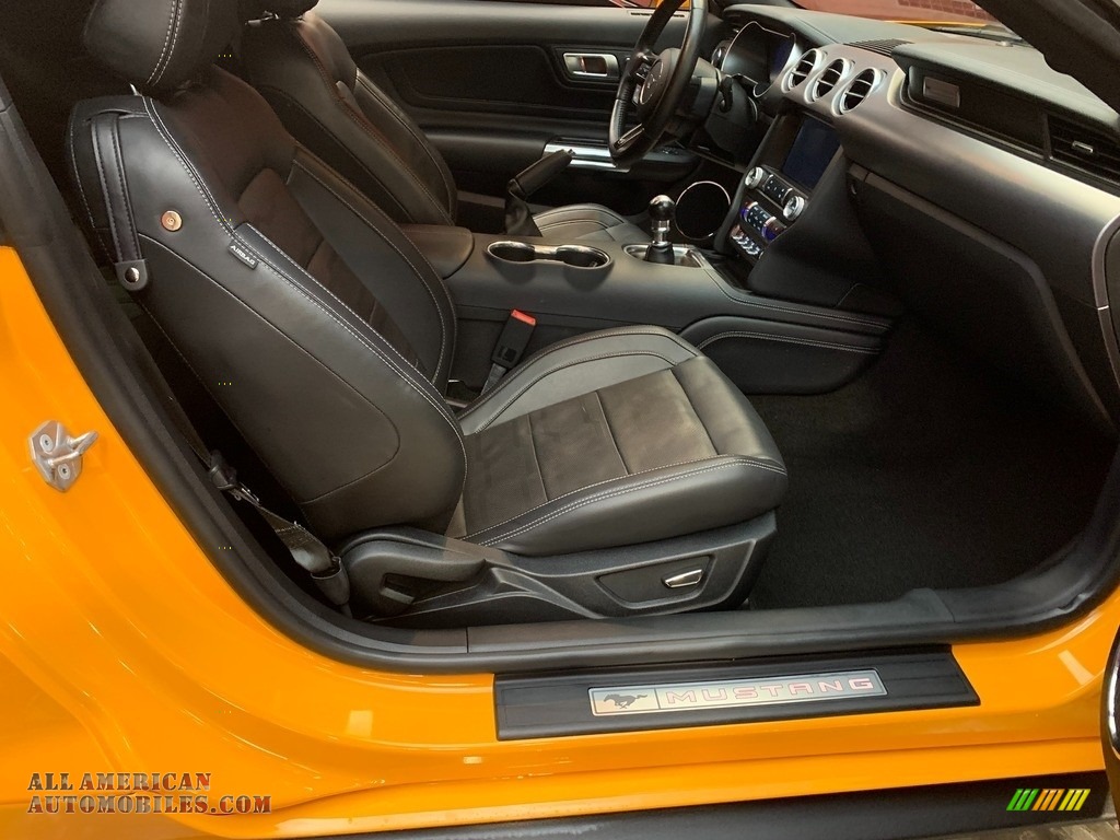 2019 Mustang GT Premium Fastback - Orange Fury / Ebony photo #13