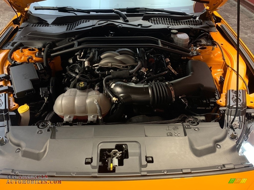 2019 Mustang GT Premium Fastback - Orange Fury / Ebony photo #16