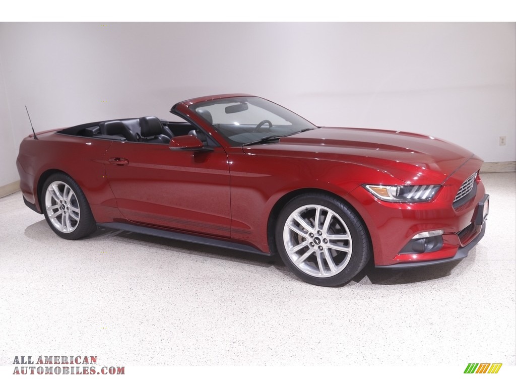 Ruby Red / Ebony Ford Mustang EcoBoost Premium Convertible