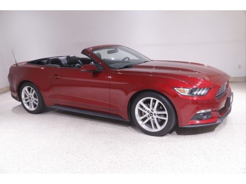 Ruby Red 2017 Ford Mustang EcoBoost Premium Convertible