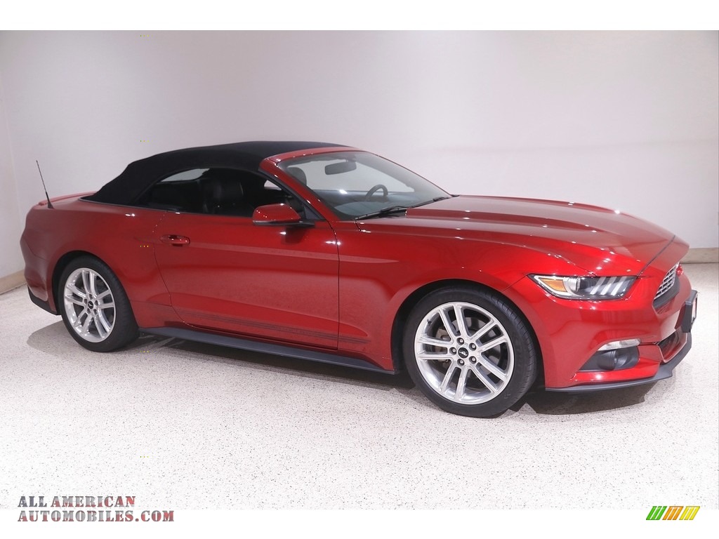 2017 Mustang EcoBoost Premium Convertible - Ruby Red / Ebony photo #2