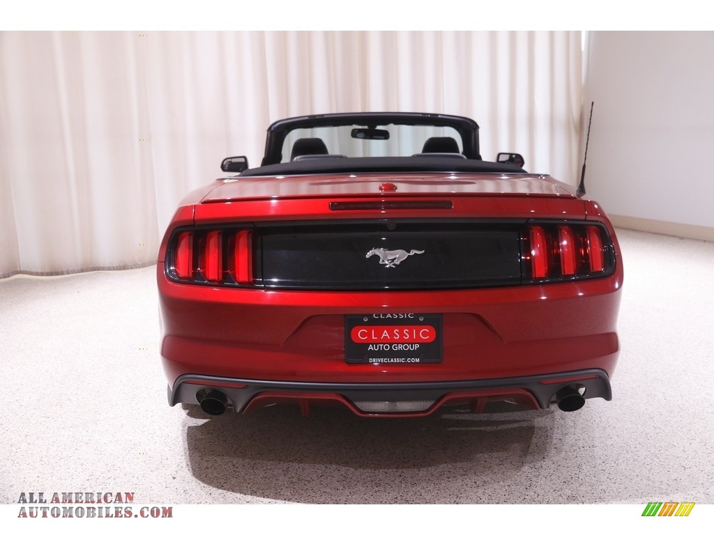 2017 Mustang EcoBoost Premium Convertible - Ruby Red / Ebony photo #20