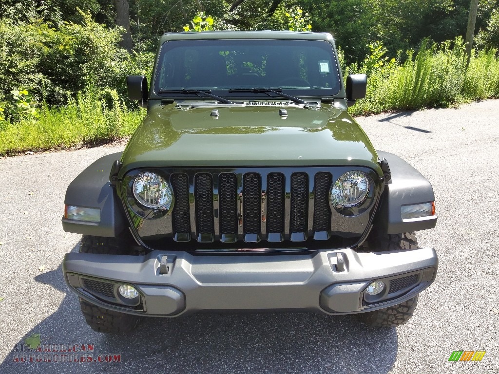 2022 Wrangler Unlimited Willys Sport 4x4 - Sarge Green / Black photo #3