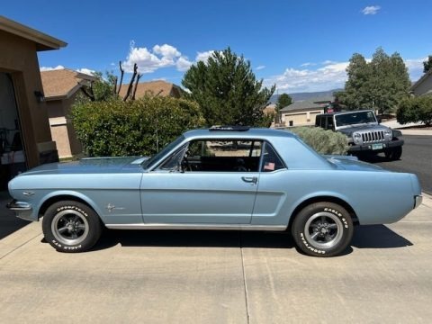 Silver Blue Metallic 1966 Ford Mustang Coupe