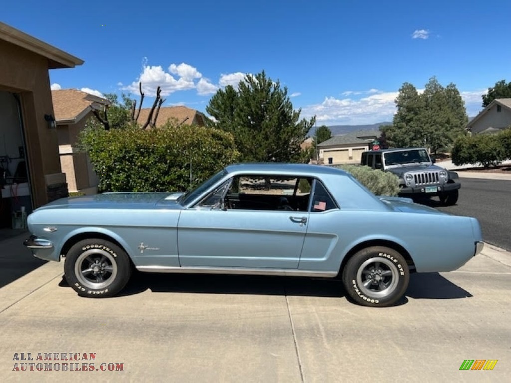 1966 Mustang Coupe - Silver Blue Metallic / Black photo #3
