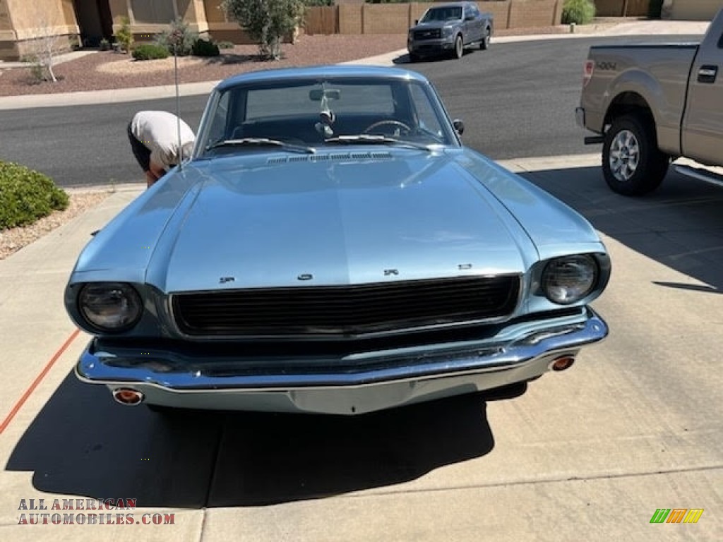 1966 Mustang Coupe - Silver Blue Metallic / Black photo #4