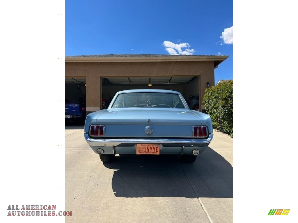 1966 Mustang Coupe - Silver Blue Metallic / Black photo #5