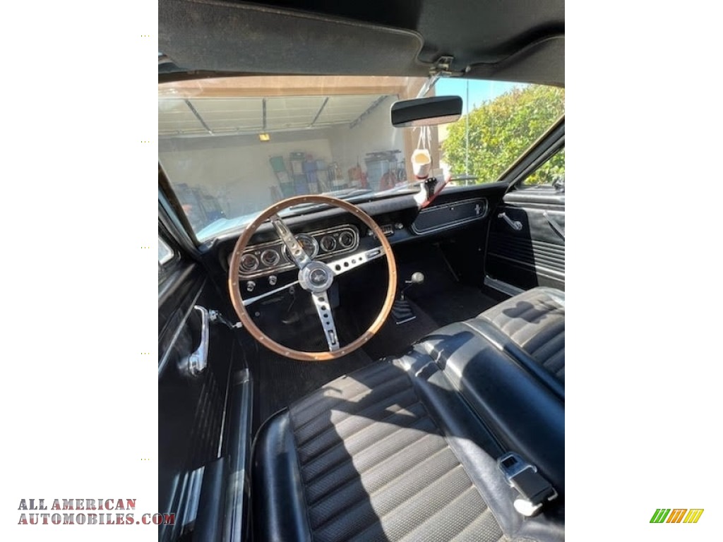 1966 Mustang Coupe - Silver Blue Metallic / Black photo #8