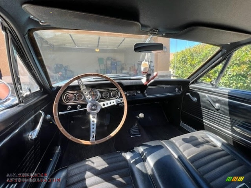1966 Mustang Coupe - Silver Blue Metallic / Black photo #9