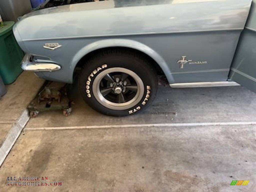 1966 Mustang Coupe - Silver Blue Metallic / Black photo #14