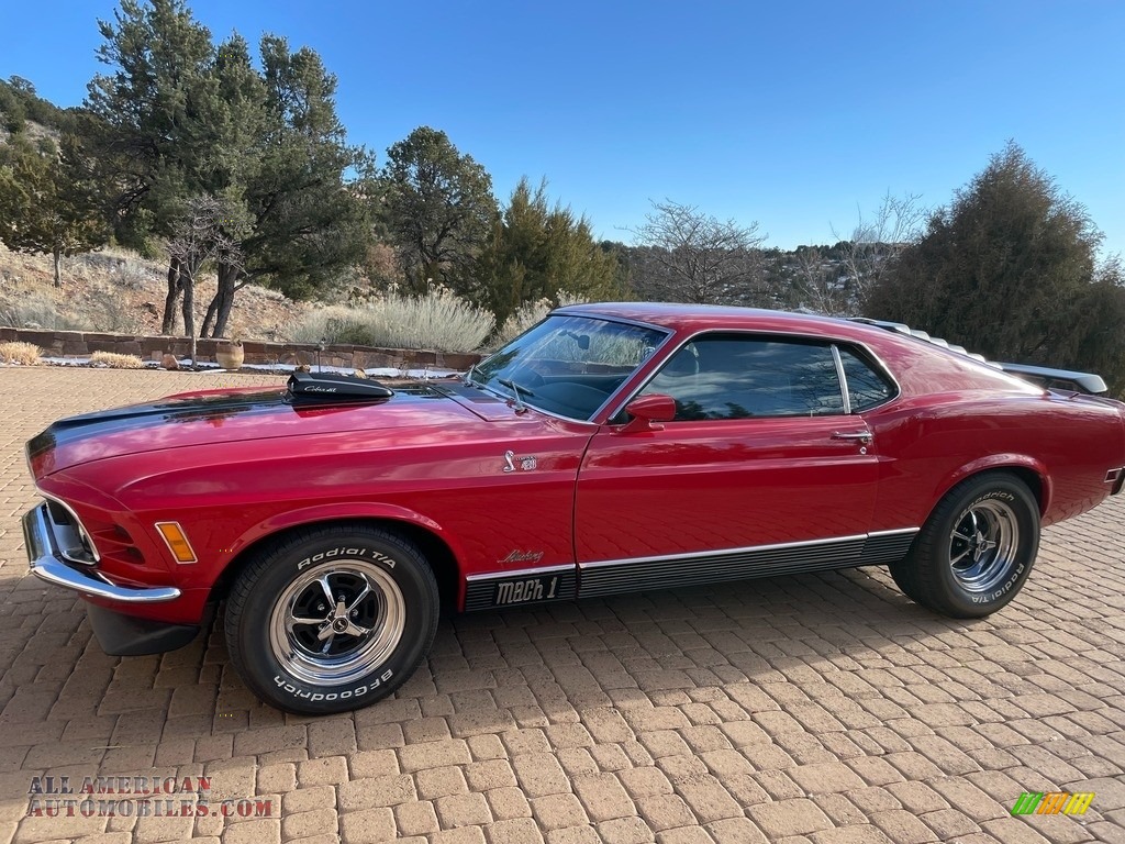 1970 Mustang Mach 1 - Candy Apple Red / Black photo #1