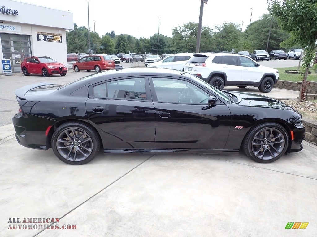 2022 Charger Scat Pack Plus - Pitch Black / Black/Ruby Red photo #6