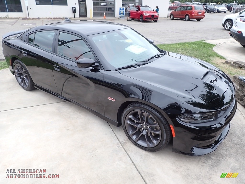 2022 Charger Scat Pack Plus - Pitch Black / Black/Ruby Red photo #7