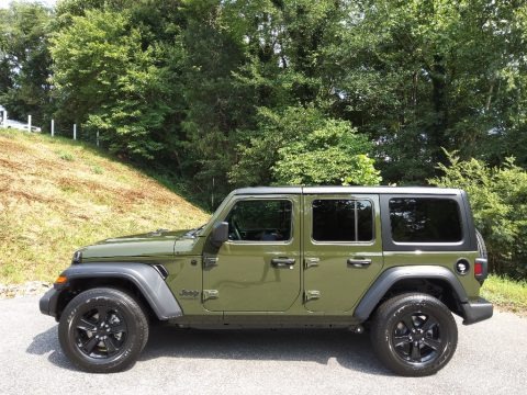 Sarge Green 2022 Jeep Wrangler Unlimited Sport Altitude 4x4