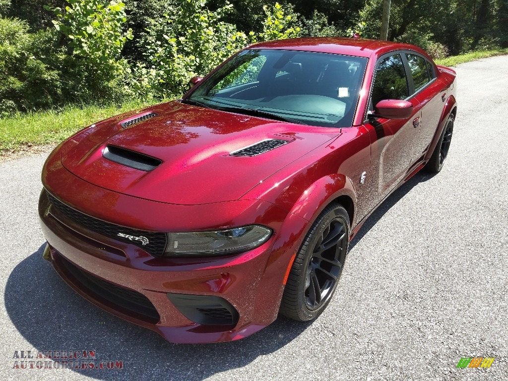 2022 Charger SRT Hellcat Widebody - Octane Red Pearl / Black photo #2