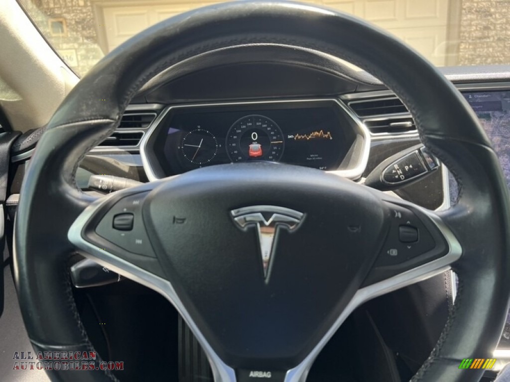 2013 Model S P85 Performance - Red Tesla Multi-Coat / Black photo #15