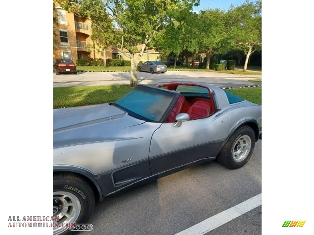 1978 Corvette Coupe - Silver / Red photo #3