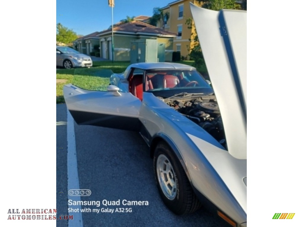 1978 Corvette Coupe - Silver / Red photo #7